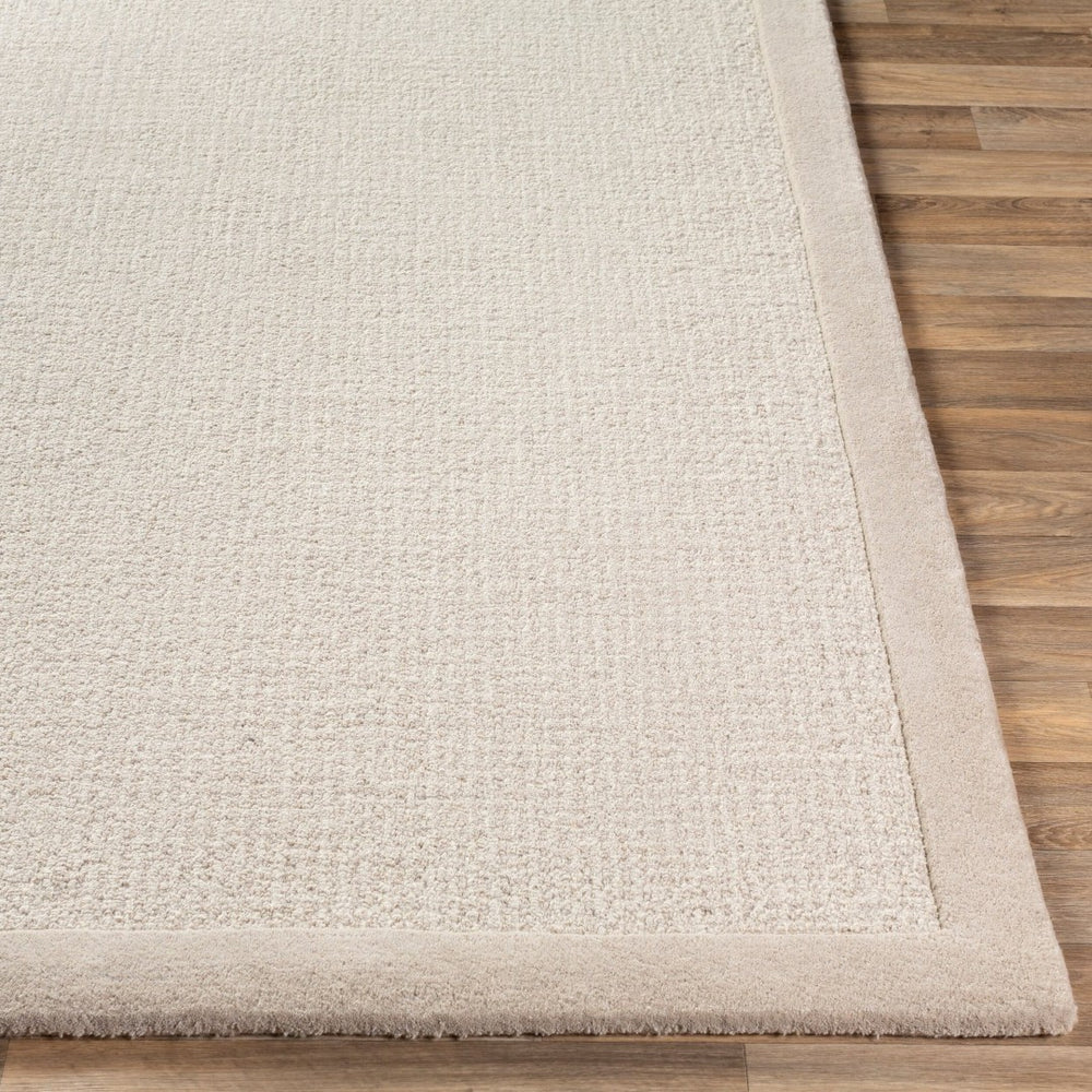 Livabliss Siena Hand Tufted Wool Area Rug Neutral Tone Medium Pile for Living Room Floors Light Gray, Cre 6' x 9' SNA2301-69