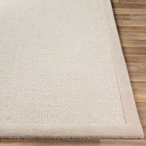 Livabliss Siena Hand Tufted Wool Area Rug Neutral Tone Medium Pile for Living Room Floors Light Gray, Cre 2' x 3' SNA2301-23