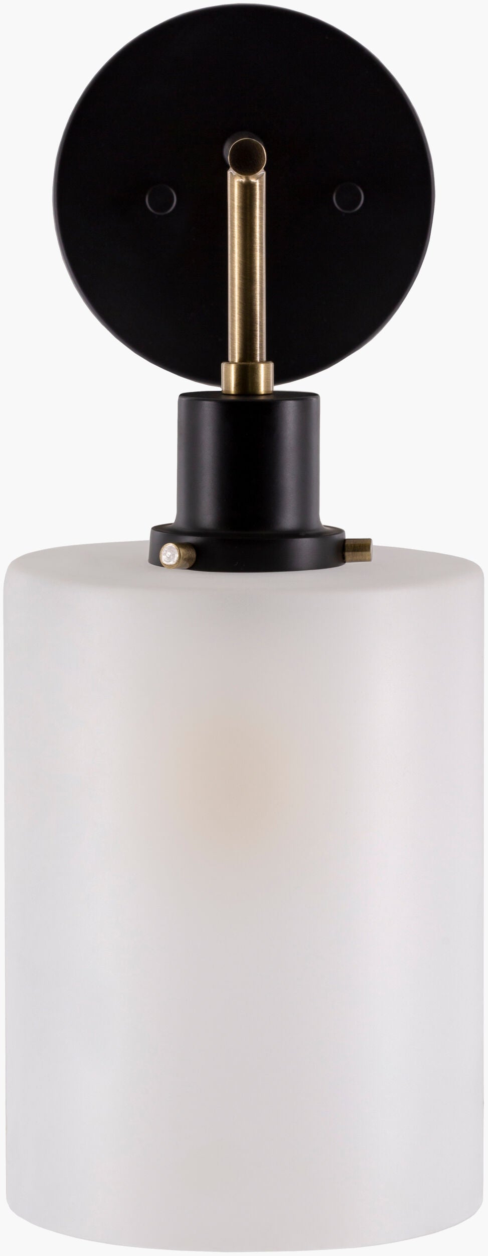 Surya Shene Wall Sconce - Modern 10"L X 6"W X 15"H Light Fixture To Revitalize Your Home Decor Elegantly Fixture, Black Iron,Glass Sne-001