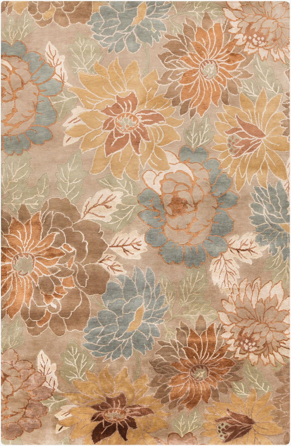 Surya Synergy Handmade 2' X 3' High-pile Rug - Elegant Design, Durable & Perfect For Any Room Decor Sage Wool,Viscose Sng5000-69