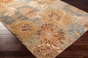Surya Synergy Handmade 2' X 3' High-pile Rug - Elegant Design, Durable & Perfect For Any Room Decor Sage Wool,Viscose Sng5000-69