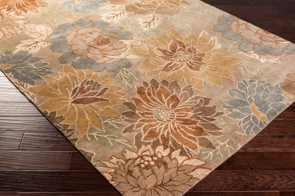 Surya Synergy Handmade 2' X 3' High-pile Rug - Elegant Design, Durable & Perfect For Any Room Decor Sage Wool,Viscose Sng5000-69