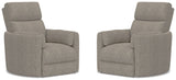 Parker Living Radius - Burlap Manual Swivel Recliner - Set of 2 Burlap MRAD#812GS-2-BRLP Parker House