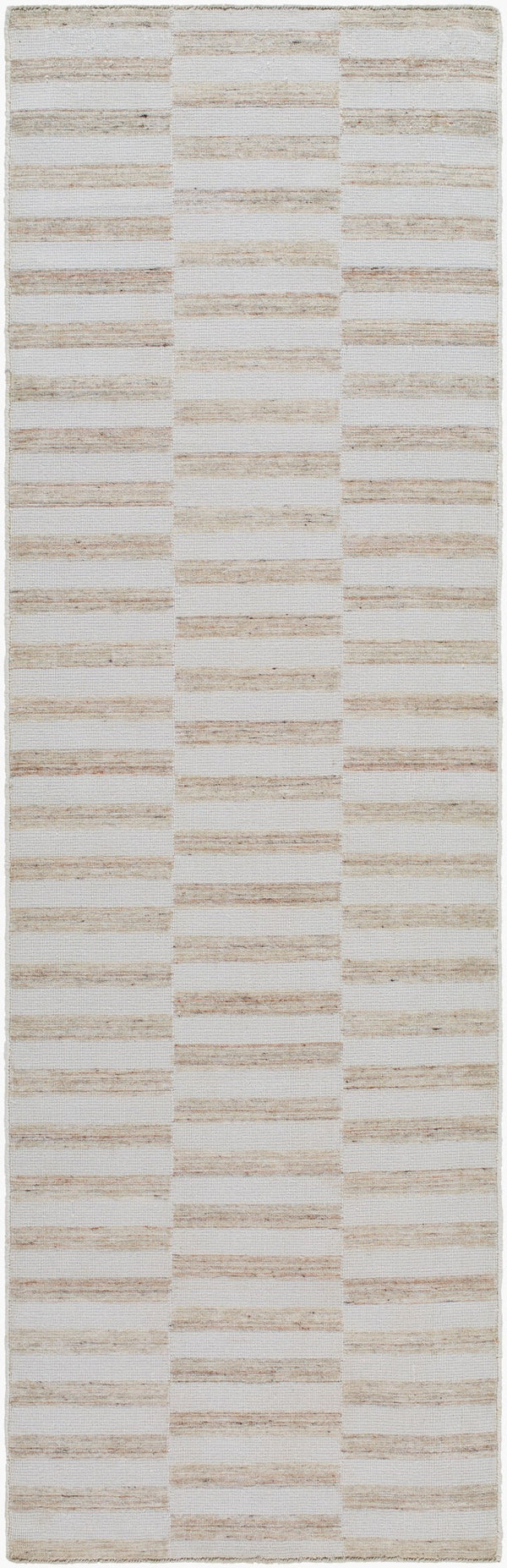 Surya Sonia Handmade 2' X 3' Eco-friendly Rug - Stylish, Durable, Hand-loomed Design For Any Room Decor Ivory Recycled Pet Yarn Sni2301-268