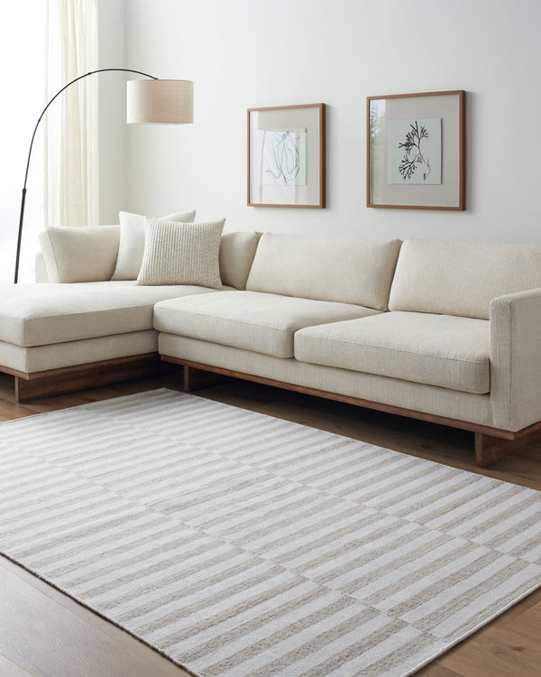 Surya Sonia Handmade 2' X 3' Eco-friendly Rug - Stylish, Durable, Hand-loomed Design For Any Room Decor Ivory Recycled Pet Yarn Sni2301-268