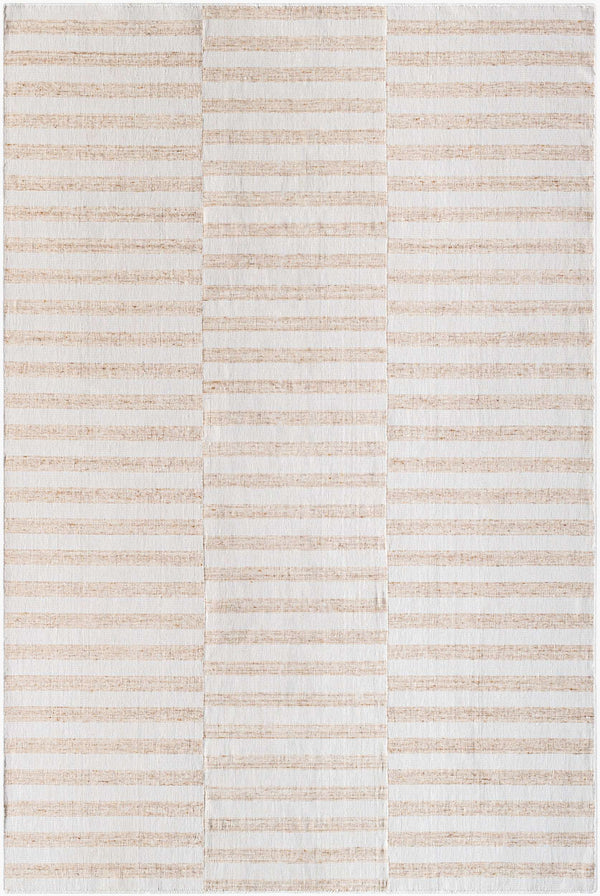 Surya Sonia Handmade 2' X 3' Eco-friendly Rug - Stylish, Durable, Hand-loomed Design For Any Room Decor Ivory Recycled Pet Yarn Sni2302-23