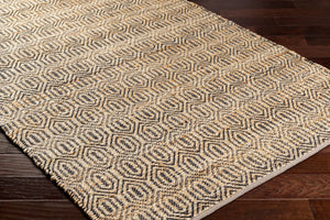 Livabliss Selanik Handwoven Cotton Jute Flatweave Runner Rug for Hallways and Entryways Mustard, Amber 9' x 12' SNK2300-912