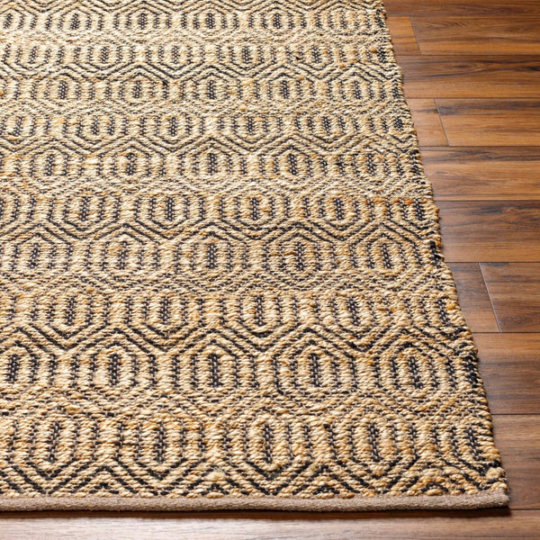 Livabliss Selanik Handwoven Cotton Jute Flatweave Runner Rug for Hallways and Entryways Mustard, Amber 9' x 12' SNK2300-912