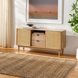 Livabliss Selanik Handwoven Cotton Jute Flatweave Runner Rug for Hallways and Entryways Mustard, Amber 9' x 12' SNK2300-912