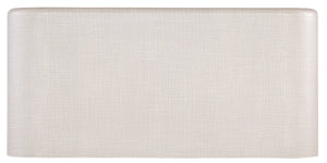 Hooker Furniture Melange Julip Accent Chest With Linen-Wrapped Finish, Acrylic Legs & Chrome Jewelry Pulls, 3 Self-Closing Drawers Whites/Creams/Beiges 628-50205-05