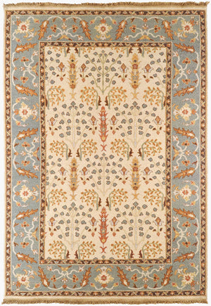 Surya Sonoma 6' X 9' Handmade New Zealand Wool Rug - Durable, Cozy, Exotic Touch For Any Room Decor Light Beige Nz Wool Snm9008-23