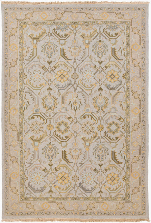 Surya Sonoma 6' X 9' Handmade New Zealand Wool Rug - Durable, Cozy, Exotic Touch For Any Room Decor Ice Blue Nz Wool Snm9036-69