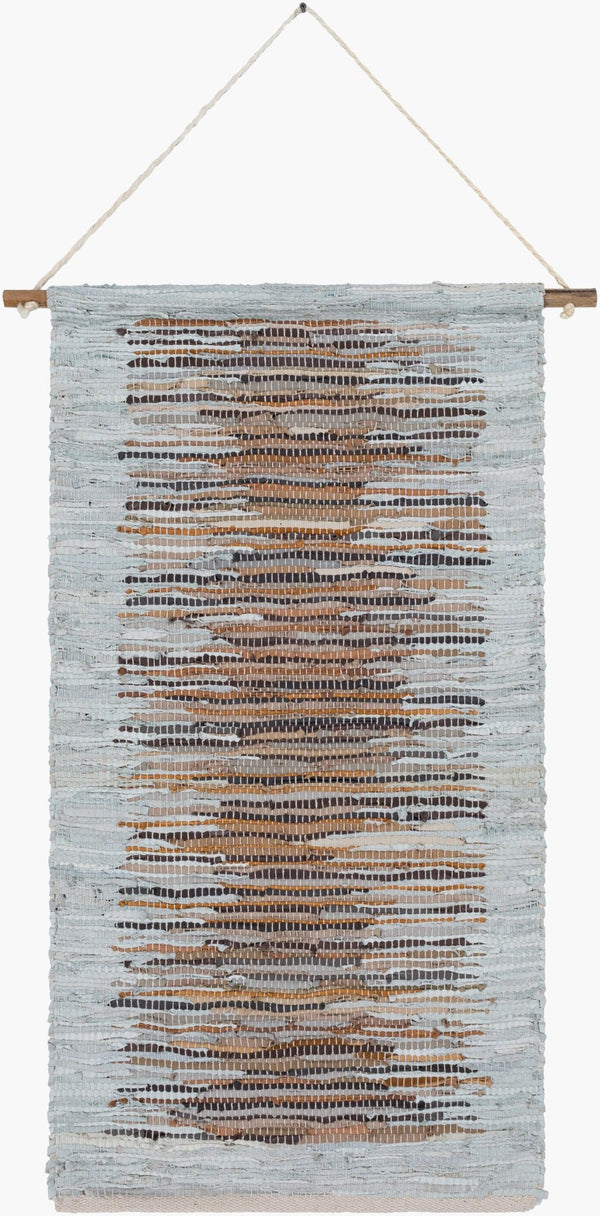 Livabliss Santos Handwoven Jute and Leather Wall Hanging Earthy Boho Decor for Living Rooms SNO1000-2244