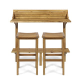 Christopher Knight Home® Noble House Wood Balcony Bar Set