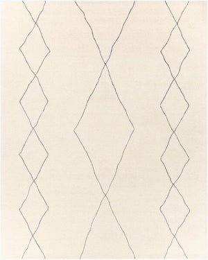 Livabliss Sinop Hand Tufted Wool Area Rug with High Low Pile for Eclectic Bohemian Spaces Charcoal, Cream 8' x 10' SNP2306-810