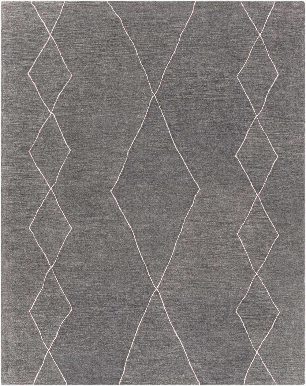 Surya Sinop 4' X 6' Hand-tufted Area Rug - Luxurious Wool, Modern Global Style, High/Low Texture, India Made Charcoal Wool Snp2307-46