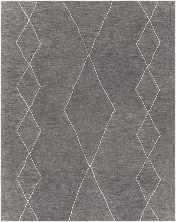 Surya Sinop 4' X 6' Hand-tufted Area Rug - Luxurious Wool, Modern Global Style, High/Low Texture, India Made Charcoal Wool Snp2307-46