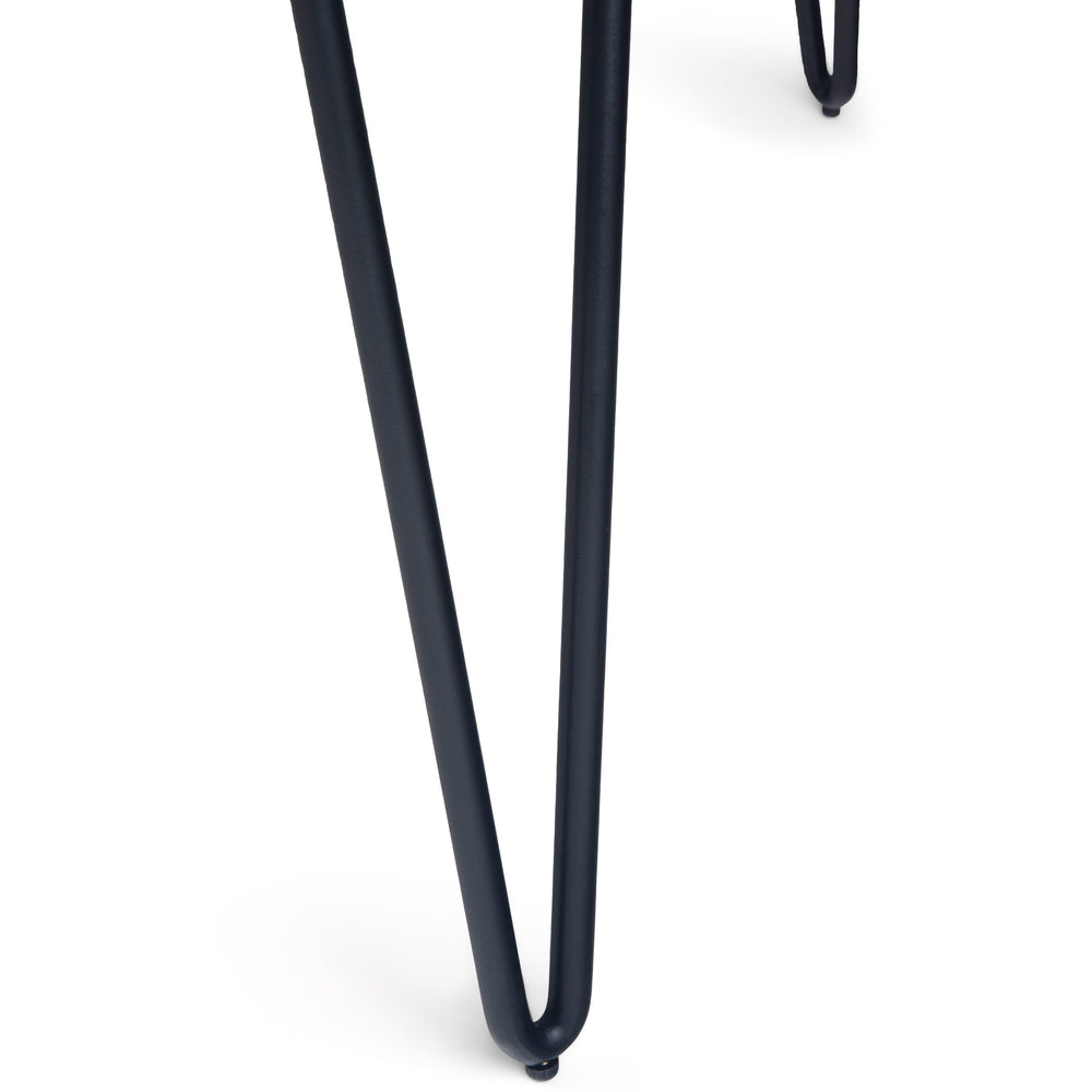 English Elm Hunter Natural Mango Wood Dining Table with Black Hairpin Legs, 66"x40" Rustic Modern, Seats 6 B136P158740