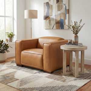 Hooker Furniture Fresco Semi-aniline Leather Power Recliner with Motorized Headrest for Modern Living SS404-PH1-080
