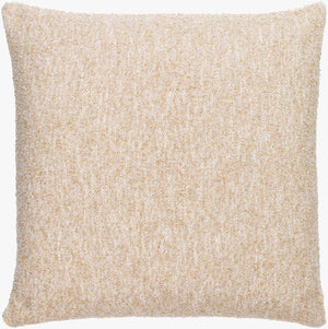 Surya Saanvi Modern 18” Accent Pillow - Durable, Outdoor Safe Decor For Indoor & Outdoor Spaces, Easy Care Light Beige Polyester,Cotton,Polyester,Cotton Snv004-2222