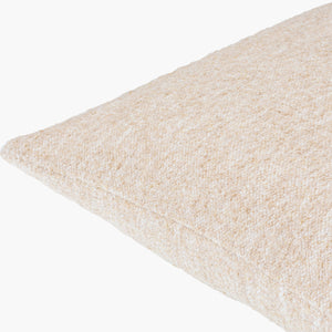 Surya Saanvi Modern 18” Accent Pillow - Durable, Outdoor Safe Decor For Indoor & Outdoor Spaces, Easy Care Light Beige Polyester,Cotton,Polyester,Cotton Snv004-2222