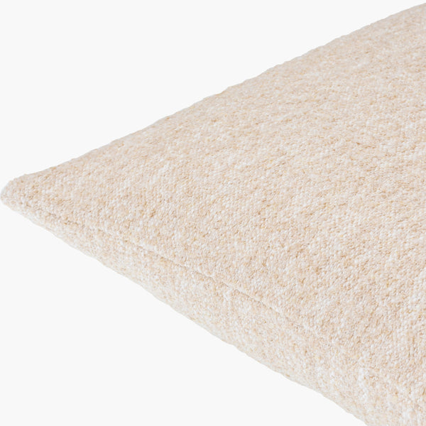Surya Saanvi Modern 18” Accent Pillow - Durable, Outdoor Safe Decor For Indoor & Outdoor Spaces, Easy Care Light Beige Polyester,Cotton,Polyester,Cotton Snv004-2222