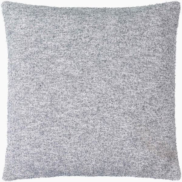 Surya Saanvi Modern 18” Accent Pillow - Durable, Outdoor Safe Decor For Indoor & Outdoor Spaces, Easy Care Light Slate Polyester,Cotton,Polyester,Cotton Snv005-2222