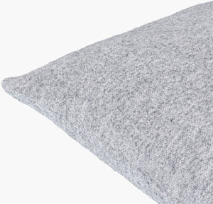 Surya Saanvi Modern 18” Accent Pillow - Durable, Outdoor Safe Decor For Indoor & Outdoor Spaces, Easy Care Light Slate Polyester,Cotton,Polyester,Cotton Snv005-2222