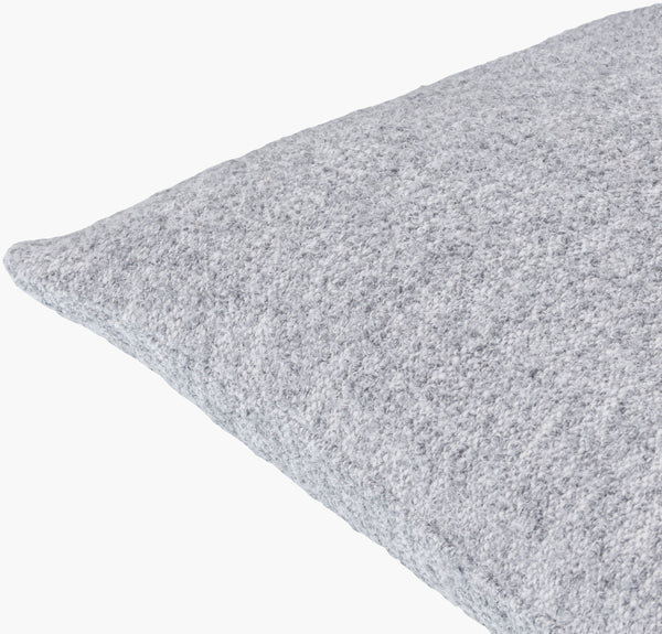 Surya Saanvi Modern 18” Accent Pillow - Durable, Outdoor Safe Decor For Indoor & Outdoor Spaces, Easy Care Light Slate Polyester,Cotton,Polyester,Cotton Snv005-2222