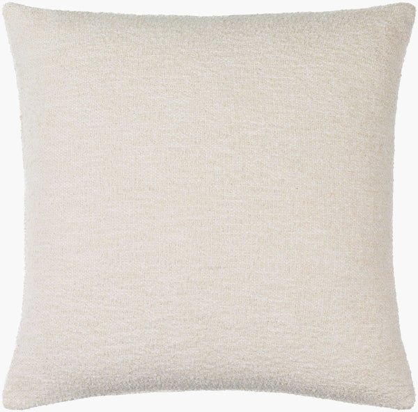 Surya Saanvi Modern 18” Accent Pillow - Durable, Outdoor Safe Decor For Indoor & Outdoor Spaces, Easy Care Ivory Polyester,Cotton,Polyester,Cotton Snv006-2020d