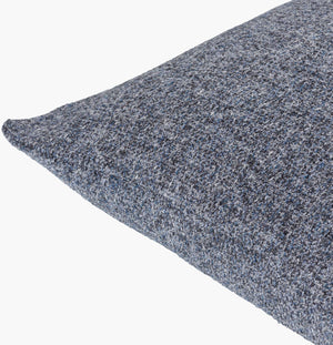 Surya Saanvi Modern 18” Accent Pillow - Durable, Outdoor Safe Decor For Indoor & Outdoor Spaces, Easy Care Ink Blue Polyester,Polyester Snv007-2020