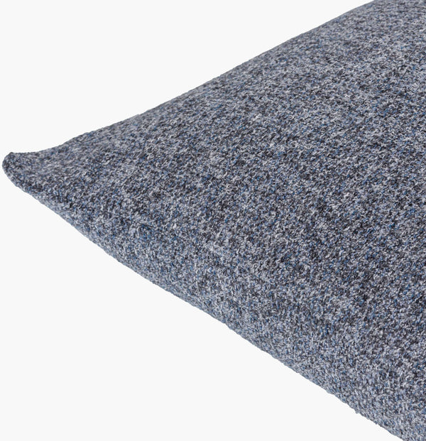 Surya Saanvi Modern 18” Accent Pillow - Durable, Outdoor Safe Decor For Indoor & Outdoor Spaces, Easy Care Ink Blue Polyester,Polyester Snv007-2020