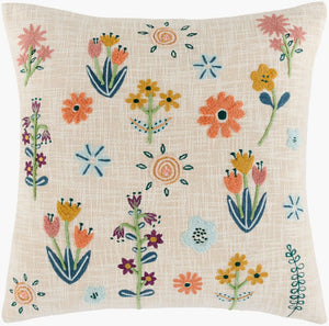 Livabliss Sunniva Artisan Woven Cotton Square Accent Pillow for Sofa or Bed Layering SNVA001-1818