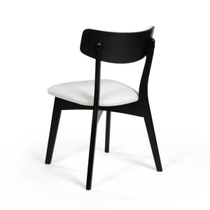 English Elm Christopher Knight Home® - DINING Mid-Century Upholstered Dining Chairs Set of 2 with Rubberwood Splayed Legs and Curved Silhouette Light beige 61760.00OAKLBGE