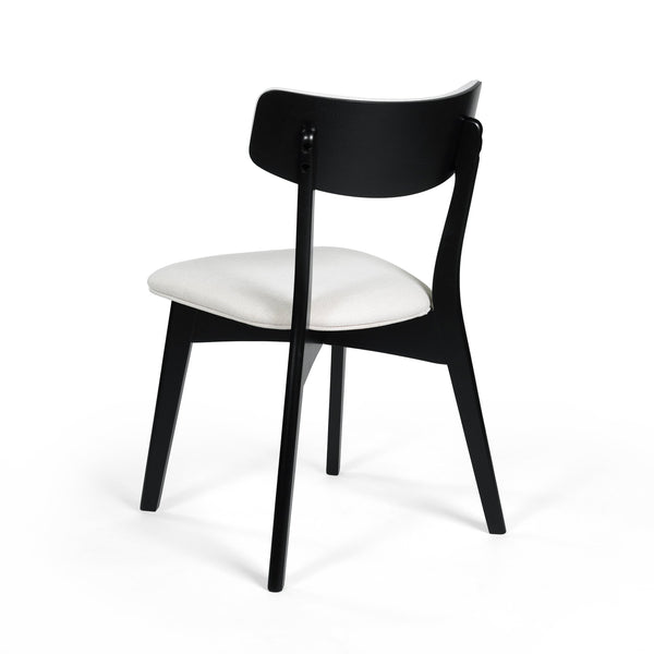 English Elm Christopher Knight Home® - DINING Mid-Century Upholstered Dining Chairs Set of 2 with Rubberwood Splayed Legs and Curved Silhouette Light beige 61760.00OAKLBGE