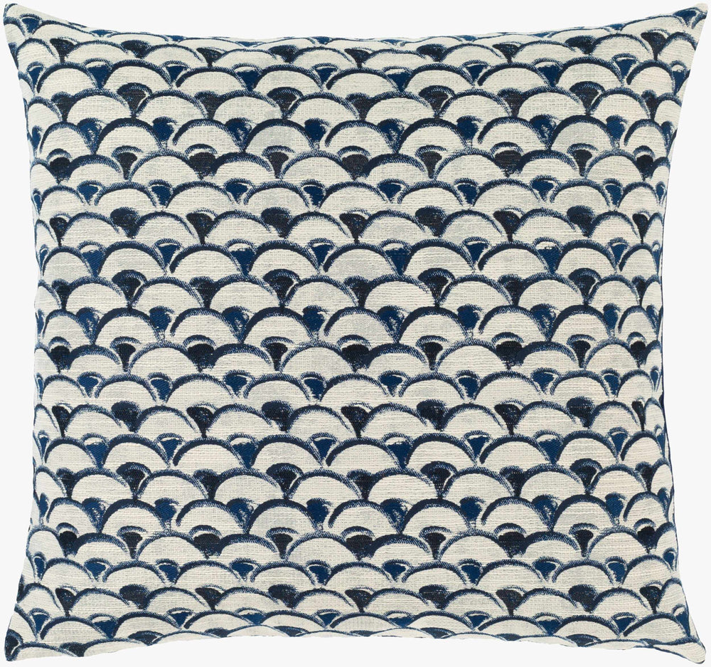 Surya Sanya Bay Bohemian 20" Accent Pillow - Soft Cotton Blend, Bold Colors, Easy Care For Stylish Homes Navy Polyester,Cotton Sny004-2020p