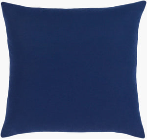Surya Sanya Bay Bohemian 20" Accent Pillow - Soft Cotton Blend, Bold Colors, Easy Care For Stylish Homes Navy Polyester,Cotton Sny004-2020p