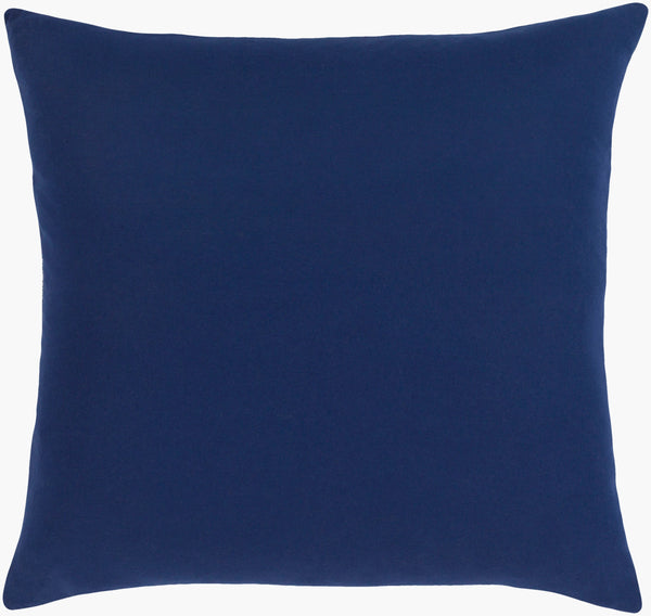 Surya Sanya Bay Bohemian 20" Accent Pillow - Soft Cotton Blend, Bold Colors, Easy Care For Stylish Homes Navy Polyester,Cotton Sny004-2020p