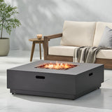 Christopher Knight Home® - Noble House - Wellington Outdoor 50,000 Btu Square Fire Pit (No Tank Holder)