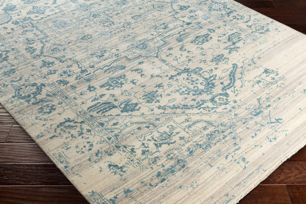 Surya Soma Hand-made 2' X 3' Luxurious Rug - Elegant, Durable, And Comfortable Statement Piece For Any Room Charcoal Wool,Silk Soa2751-23