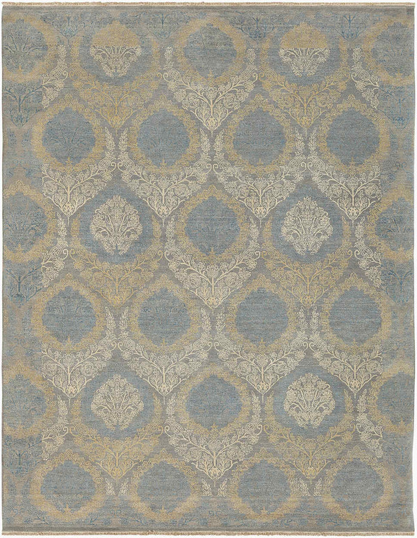 Surya Soma Hand-made 2' X 3' Luxurious Rug - Elegant, Durable, And Comfortable Statement Piece For Any Room Charcoal Wool,Silk Soa2754-810