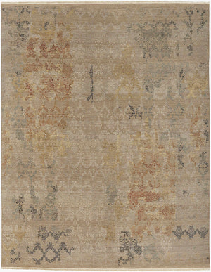 Surya Soma Hand-made 2' X 3' Luxurious Rug - Elegant, Durable, And Comfortable Statement Piece For Any Room Tan Wool,Silk Soa2755-69