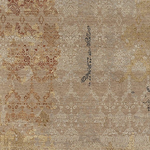 Surya Soma Hand-made 2' X 3' Luxurious Rug - Elegant, Durable, And Comfortable Statement Piece For Any Room Tan Wool,Silk Soa2755-69