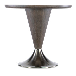 Hooker Furniture Modern Mood Counter Height Table With Sculptural Tulip Pedestal, Light Oak Diamond Finish, Chic Dining Appeal Medium Brown 6850-75202-89