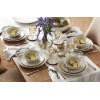 Lenox French Perle Scallop 12-Piece Dinnerware Set White, WHITE STONEWARE 893471