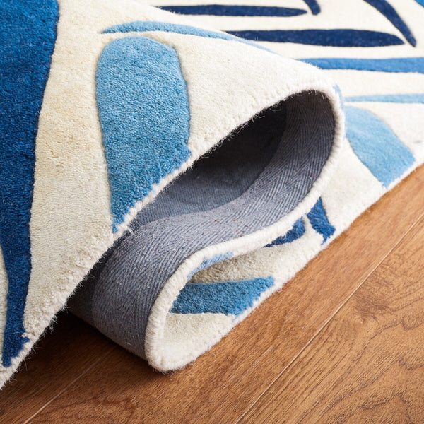 Soh731 Hand Tufted Wool and Viscose Area Rug - Luxurious Design from India for Timeless Elegance