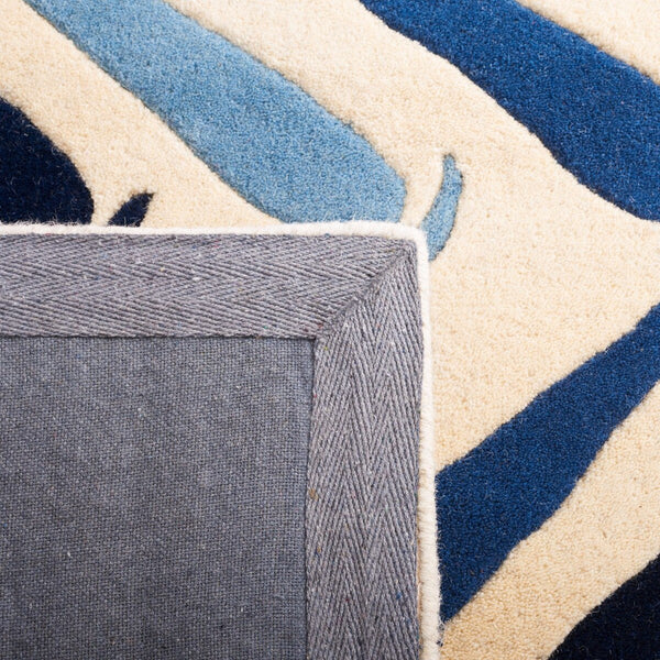 Soh731 Hand Tufted Wool and Viscose Area Rug - Luxurious Design from India for Timeless Elegance