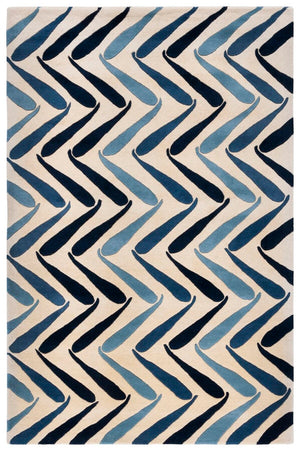 Soh731 Hand Tufted Wool and Viscose Area Rug - Luxurious Design from India for Timeless Elegance