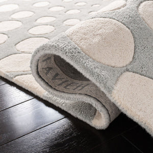 Soh766 Hand Tufted Wool and Viscose Rug - Luxurious 12mm Pile Height for Elegant Home Décor