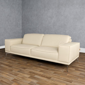 VIG Furniture Lamod Italia Soho - Italian Off White Leather Sofa VGDTSOHO-SF-OFFWHT-S
